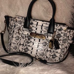 Authentic COACH snakeskin handbag